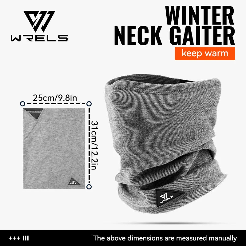 WRELS Half Face Mask for Motorcycle Cycling Winter Neck Warmer Gaiter Windproof Face Mask Ski Snowboard for Cold Weather Outdoor