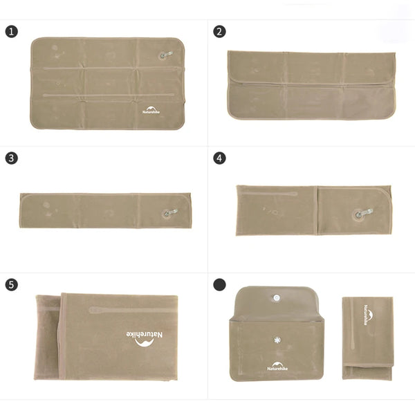 ខ្នើយ Naturehike Square ដែលអាចបំប៉ោងបាន សម្រាប់បោះតង់ក្រៅផ្ទះ ឡើងភ្នំ ធ្វើដំណើរ ទម្ងន់ស្រាល ខ្នើយបត់បាន ទន់ មានផាសុកភាព