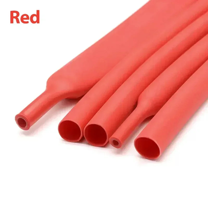 50Meters 3:1 Dual Wall Heat Shrink Tubing – Black Adhesive Lined Polyolefin Cable Sleeve for Waterproof Insulation, Wire Repair