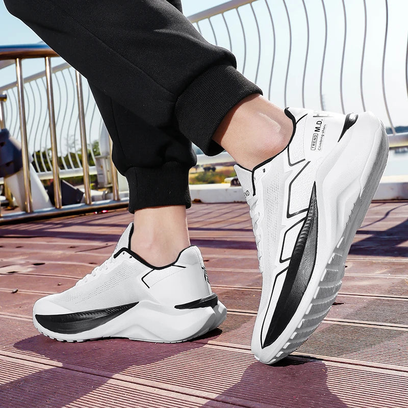 Men's thick sole casual sports shoes spring summer breathable light soft sole outdoor racing running shoes New speed sports shoe