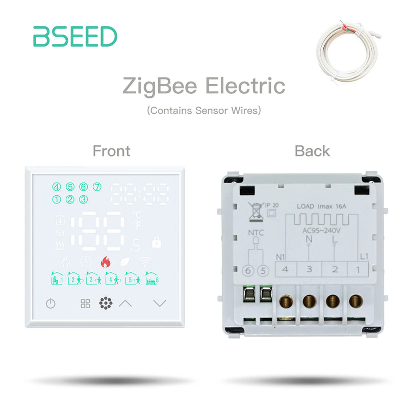 BSEED Zigbee Touch Switch Function Part Glass Panel Only Smart Dimmer Curtain Switch DIY Part Zigbee Socket Parts With Neutral