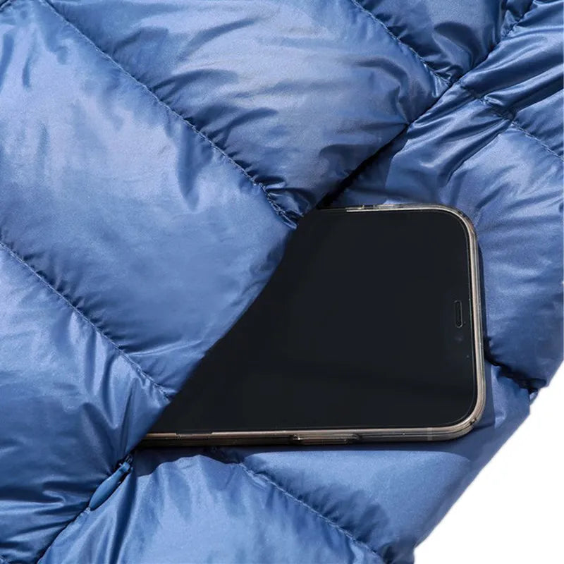 2026 New Waterproof Overcoat Women's Removable Cap Long-sleeved Parkas Winter Warm Jacket Female Red Blue Light/Thin Coats