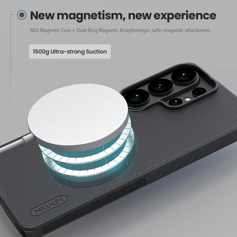 NILLKIN For Samsung Galaxy S26 Ultra Magsafe Case Super Frosted Shield Pro Magnetic Charging Back Cover For Galaxy S26/S26+ Case