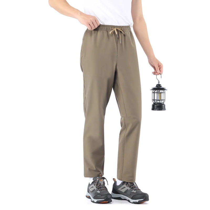 HUMTTO Camping Hiking Pants Men Winter Trekking Hunting Men's Pants Warm Breathable Black Outdoor Working Sports Man Trousers