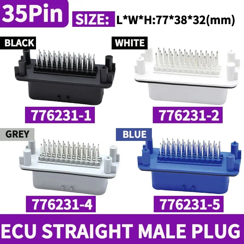 ឧបករណ៍ភ្ជាប់ ECU រថយន្តចំនួន 10 ដុំ 8/14/23/35 ម្ជុល ប្រុស និងស្រី ឈុតឌុយ ឆបគ្នាជាមួយ 770680-1 776273-1 776164-1 សម្រាប់ម៉ាស៊ីន