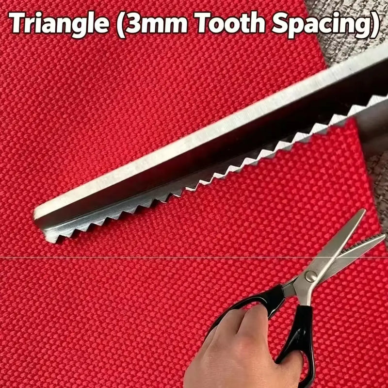 Professional Pinking Shears Stainless Steel Zig Zag Scissors for Fabric Sewing Dressmaking Quilting for Tailors Sewers DIY