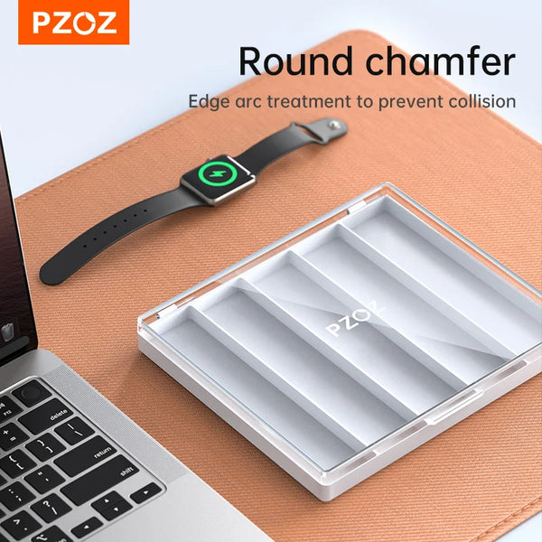 PZOZ Strap Case Plastic Box Storage For Apple Watch Series 11 10 9 Strap Transparent Box Case Smart Watch Tiny Parts Accessories