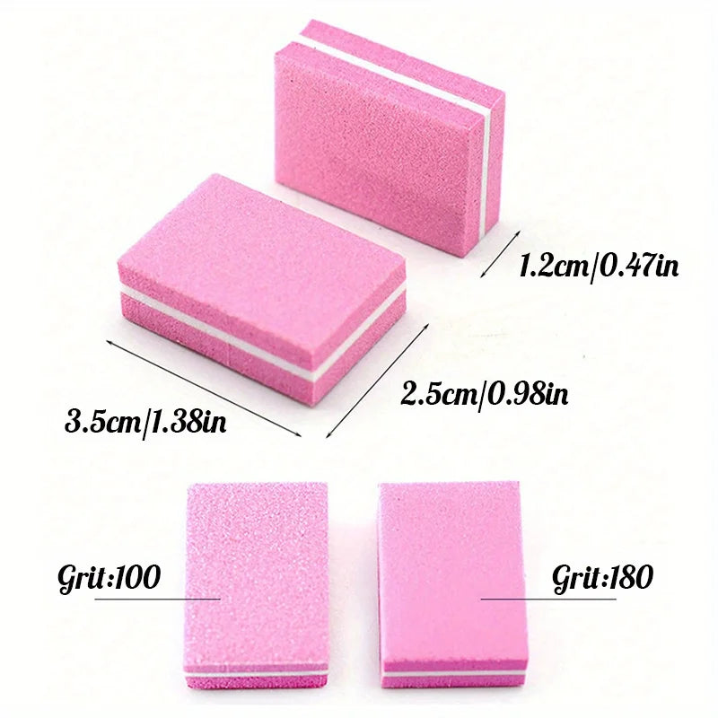5/10pcs Mini Nail Buffing Blocks, Dual-Sided Sanding Files, Polishing Manicure Pedicure Tools, for Shaping And Smoothing