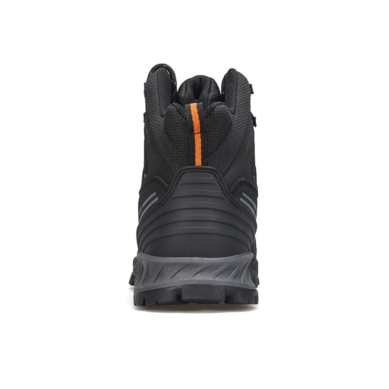 HUMTTO Leather Hiking Boots for Men Luxury Designer Waterproof Outdoor Shoes Climbing Trekking Sneakers Mens Safety Ankle Boots