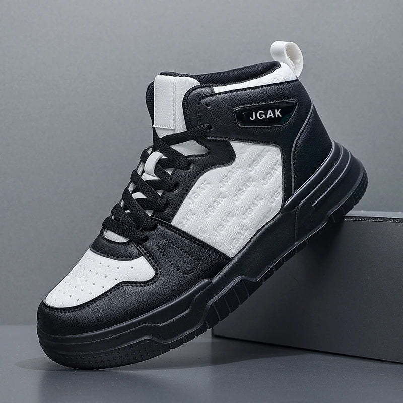 Plus Big Size 49 50 51 52 High Top Skateboarding Shoes Men Fashion Leather Casual Sneakers Dropshipping