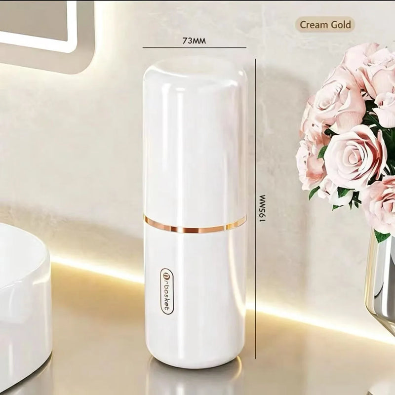 Portable Dental Toiletry Travel Cup Set - Household Dental Jar Toothbrush Storage Box - Medical Dental Appliance Organizer