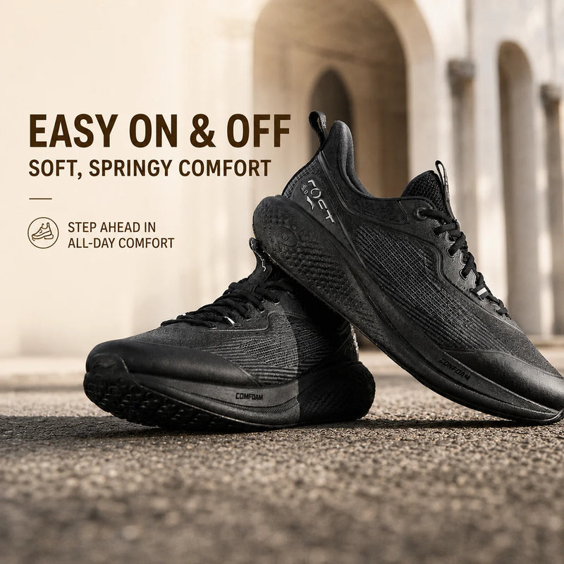 ស្បែកជើងបុរស Li-Ning SOFT GO 3 របៀបរស់នៅ COMFOAM ឆ្លុះបញ្ចាំង ស្បែកជើងដើរលេង ស្បែកជើងប៉ាតាទាន់សម័យ LiNing AGLW001