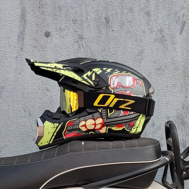 ORZ-126 Approved Lightweight Helmet Motorcycle Racing Bike Helmet Child ATV Bike Downhill MTB DH Cross Helmet capacetes DOT