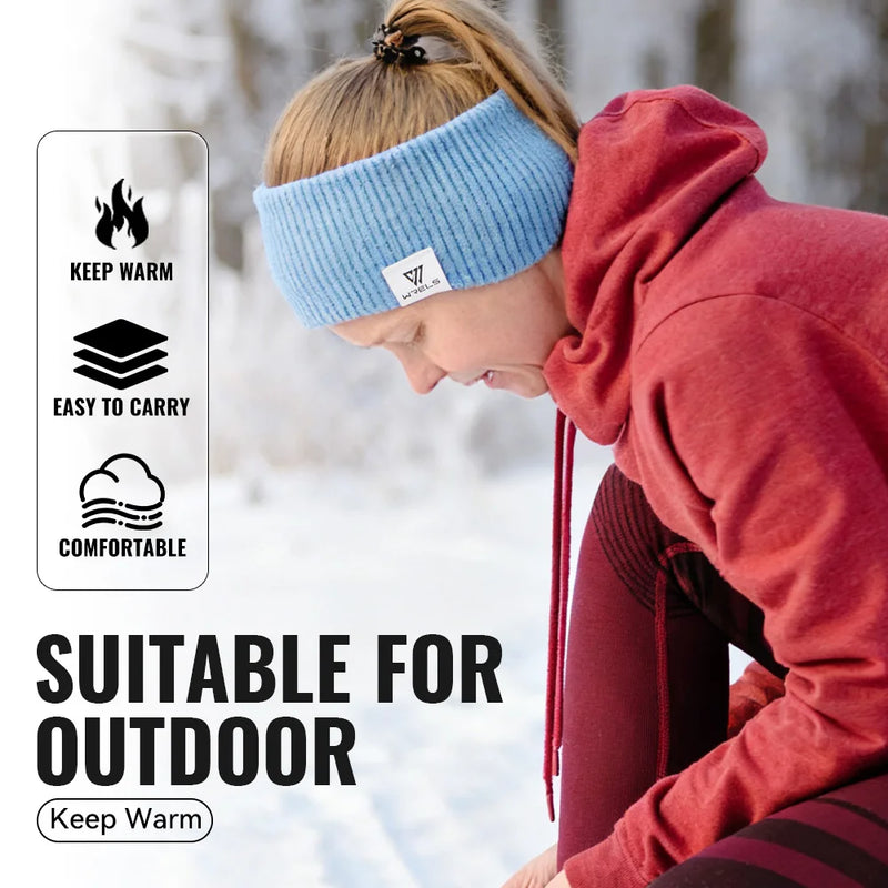 WRELS Fleece Ear Warmers Muffs Headband Ear Muffs Winter Covers for Jogging Running Hiking Cycling Skiing Windproof Earmuffs