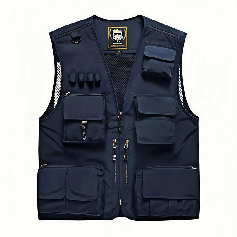 New  Custom Logo Vest Photography Workwear Vest Summer Reversible New Multi-Pocket Breathable Outdoor Vest