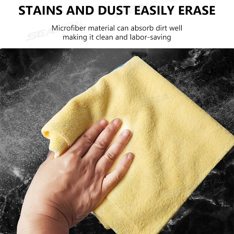SEAMETAL Car Wash High End Microfiber Towel Car Cleaning Drying Cloth Edgeless Car Care Cloth Detailing Wash Towel