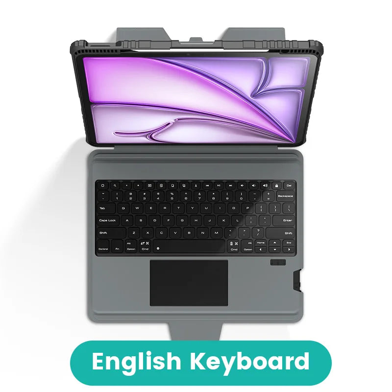 NILLKIN Magic Keyboard For iPad Pro 13 11 2024 Case Backlight Keyboard Case For iPad Air13 M2 For iPad 10th With Lens Protection
