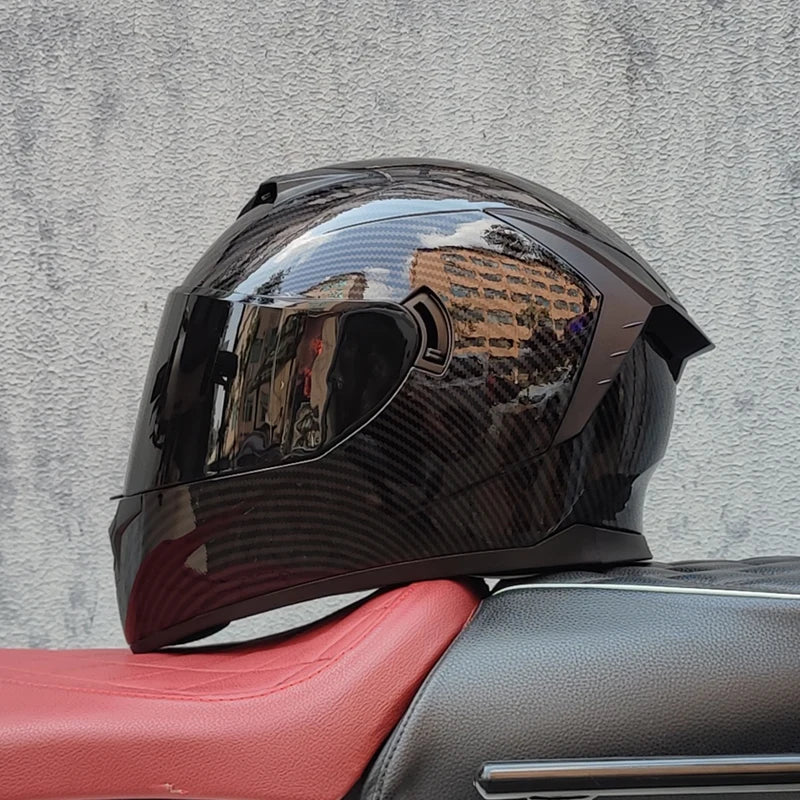 Motorcycle Full face helmet dual lens anti-fog motorbike motorcross racing helmet Casco Capacete protective DOT
