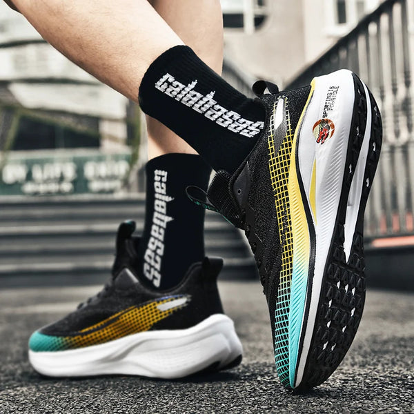 Couples light racing running shoes spring summer new soft sole outdoor casual sports shoes breathable men's women speed sneakers