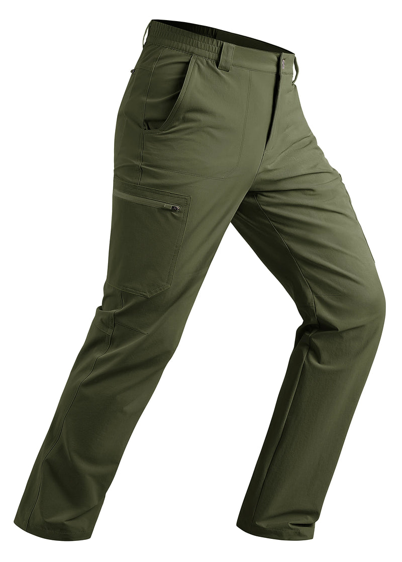 TACVASEN Men's Hiking Cargo Pants Summer Outdoor Lightweight Quick Dry Casual Water Resistant Fishing Work Stretch Pants