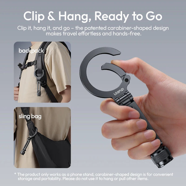 ជើងទ្រទូរស័ព្ទ Ulanzi MA07 Magsafe សម្រាប់កាមេរ៉ា Iphone ភ្ជាប់ជាមួយជើងកាមេរ៉ា Tripod ជាមួយវីស Cold Shoe ទំហំ 1/4" សម្រាប់សម្ភាសន៍ Vlog ផ្សាយផ្ទាល់