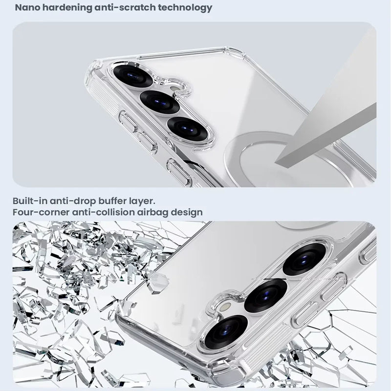 NILLKIN For Samsung Galaxy S26 Ultra Magsafe Case Nature Pro Lens Protection Back Cover For Samsung S26/S26+ Magnetic Case