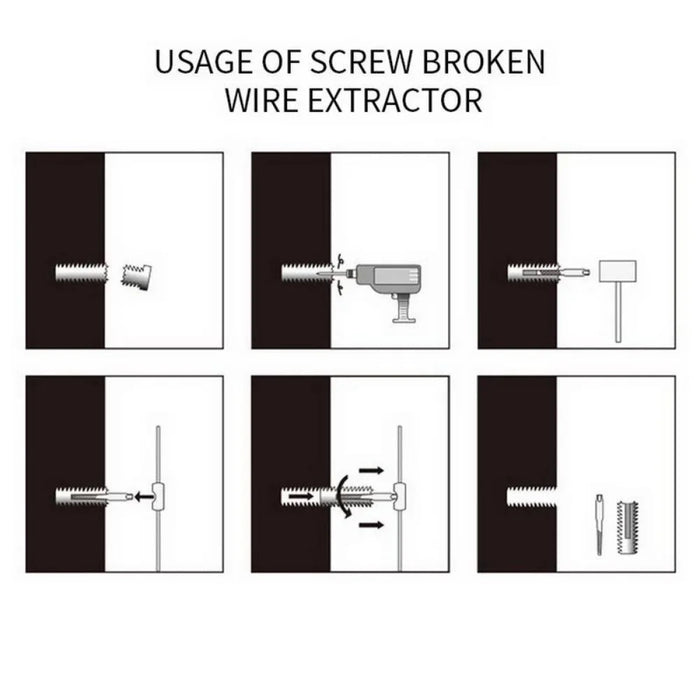 5pcs Hex Screw Extractors Tool Broken Damaged Screw Extractor Drill Bit Guide Set Broken Bolt Remover Easy Out Set Power Tool