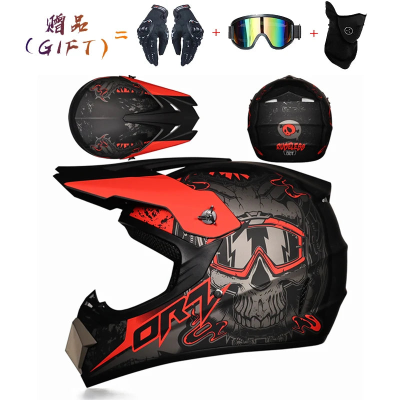 Motorcycle off-road helmet Cascos para Motos ATV all terrain beach bike helmet bicycle DH downhill full helmet capacete