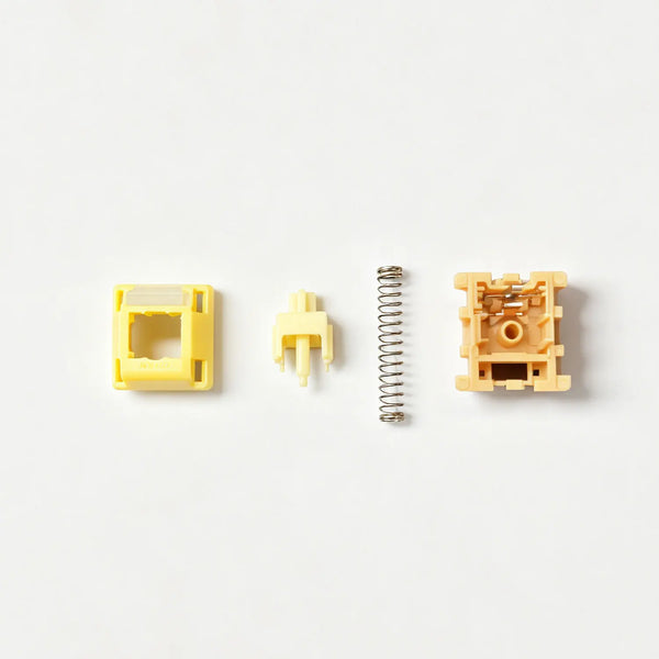 Akko Creamy Yellow V3 Pro 45g±8g Linear Switch រោងចក្រលាបខ្លាញ់រួច រលូន 5Pins Hot-swappable MX Switches គ្រឿងបន្លាស់ក្ដារចុចមេកានិច