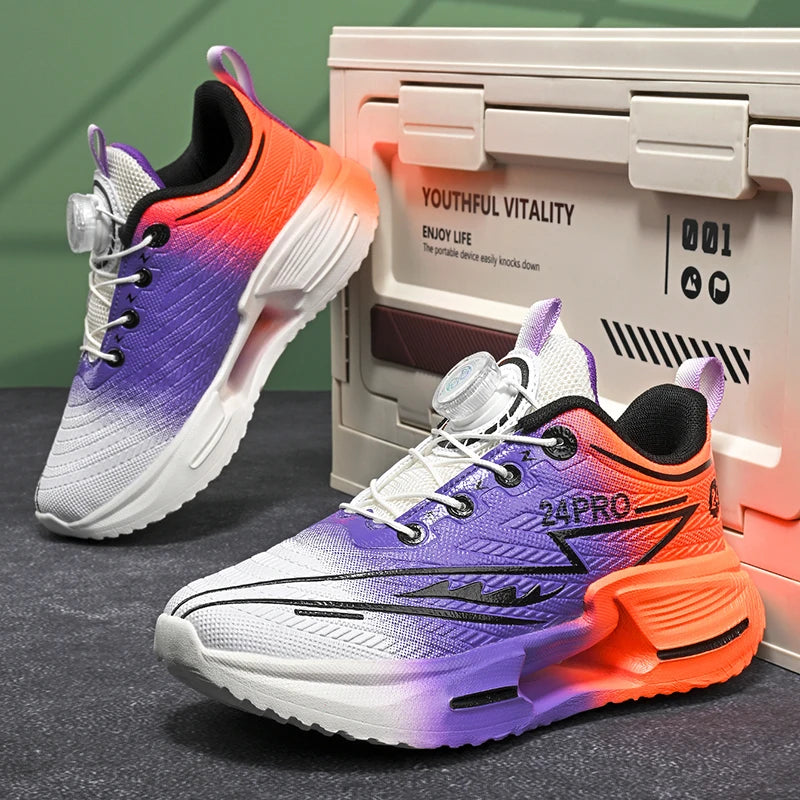 Childrens Sports Shoes 2025 Autumn New Ultra Light Cushioned Sneakers Outdoor Training Flat Comfortable Running Shoes for Kids