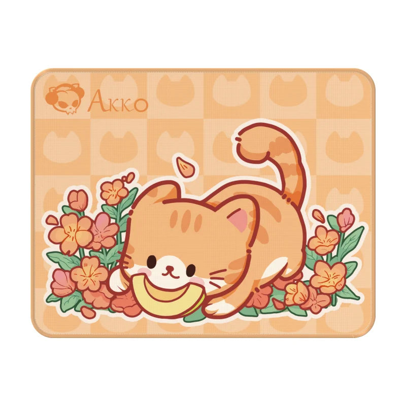 Akko Cute Cat Theme Mouse Pad 360X280mm Cartoon E-SportsGame Keyboard Mice Pad Kawaii Anti-slip Locking Edge Desk Pad Mousepad
