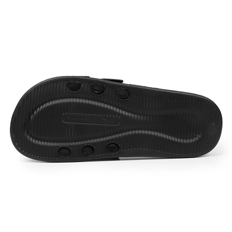 Summer Mens Slide Printed Slippers Adjustable Soft Indoor Shoes Home House Outdoor Beach Quick Dry Open Toe Non Slip