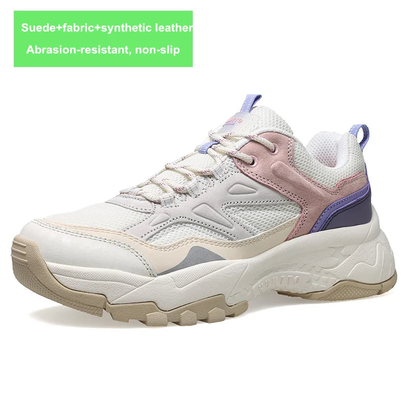 HUMTTO Hiking Shoes for Women Non-slip Outdoor Womens Shoes Luxury Designer Breathable Sports Trekking Climbing Sneakers Woman