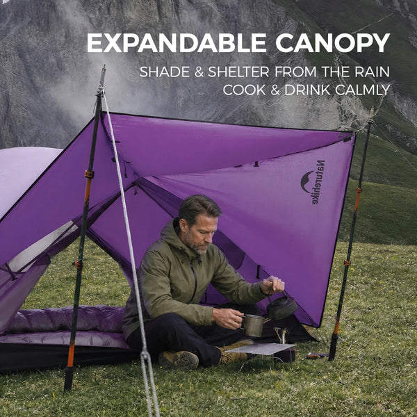 Naturehike New 2026 Mongar Base Outdoor Double Layer 210T 2/3Person Tent Ultra Light Hiking Waterproof Tent Outdoor Camping Tent