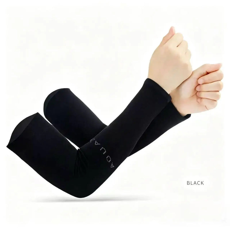 3Pairs Fashion Sun Ice Silk Sleeves Unisex Summer Sun Protection Arm Sleeves Suitable for Outdoor Riding, Driving, Fishing