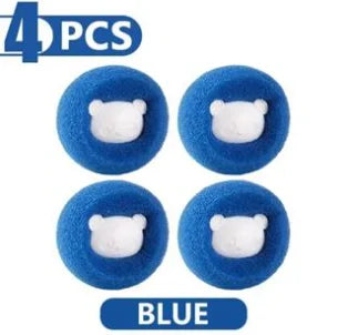 4pcs Reusable Pet Hair Cleaning Balls,Removes Lint And Hair Buildup,for Washing Machines And Dryers,Laundry Room Essential.