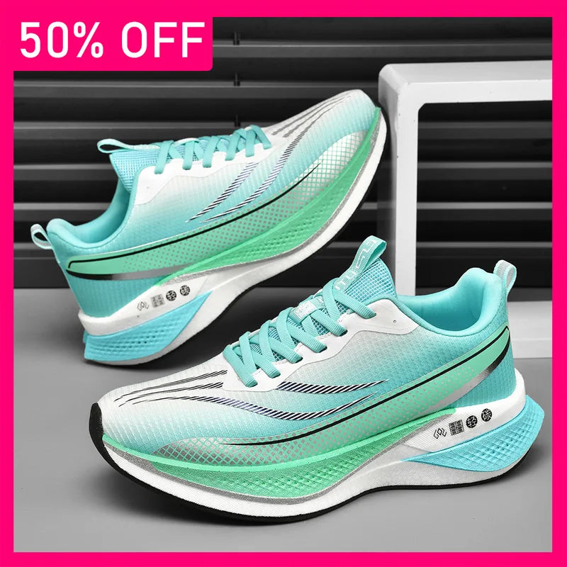 Unisex Sports Shoes Trendy Mesh Breathable Soft Thick Soled Non Slip Fitness Shoes 2026 New Outdoor Running Shoes for Men