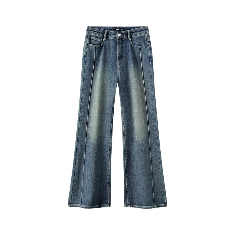 Semir Women Denim Jeans Cooling Touch Antibacterial Loose Fit Raw Hem Hemp Blend Wide Leg 2026 New Winter Daily Wear