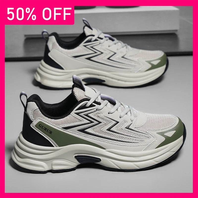 Men Sports Shoes Summer Casual Running Anti Slip Wear-resistant Training Shoes 2026 New Light Breathable Outdoor Tennis Shoes