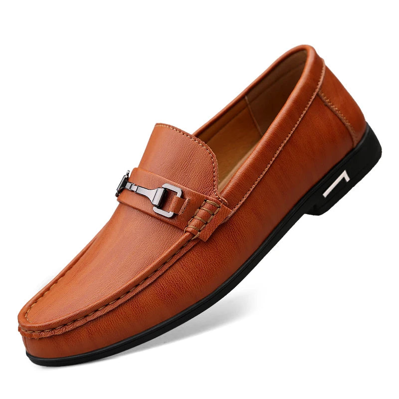 Spring Autumn Men Casual Luxury Leather Men's Loafers Lofer Shoes Loafer Loffers Slip-On Mocasines Hombre Dropshipping