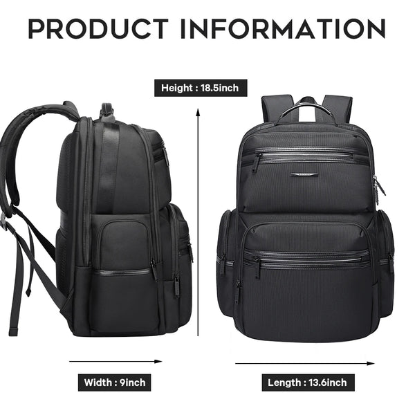 BANGE Anti-Theft 15.6 inch Laptop Backpack for Men School Bags Waterproof Business Travelling Backpacks with USB Charger Port