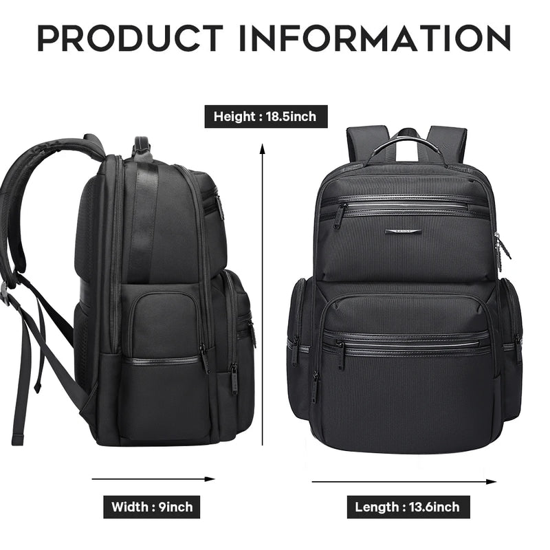 BANGE Anti-Theft 15.6 inch Laptop Backpack for Men School Bags Waterproof Business Travelling Backpacks with USB Charger Port