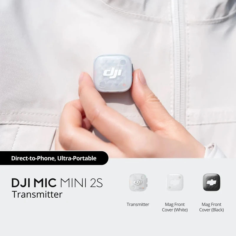 DJI Mic Mini 2S Transmitter Lightweight & Versatile, Compact Storage