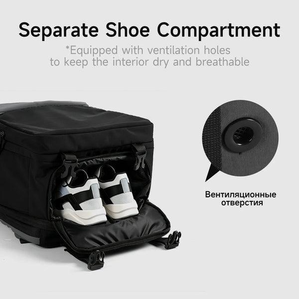 Tigernu Expandable Travel Backpack With Shoe Compartment USB Charging Port 17inch Laptop Backpack For Business Trip Daily Work