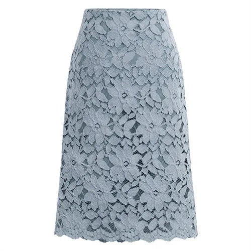 2026 New Women's Pink Skirt, Summer Lace Elegant Office Skirts Pencil Bandage Skirt for Women Skirts Knee-length High Waist
