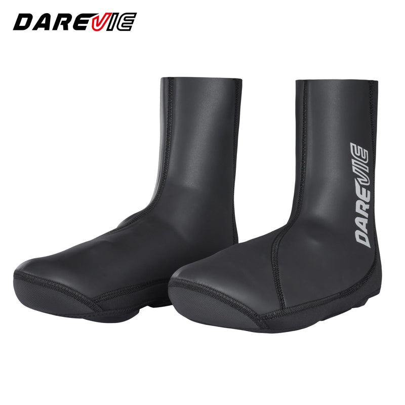 ស្បែកជើងកវែងជិះកង់ DAREVIE ការពារទឹកជ្រាបរដូវរងា ស្បែកជើងជិះកង់ការពារការរអិល MTB ផ្លូវក្រៅផ្ទះ ការពារខ្យល់ ខោជើងវែងជិះកង់រដូវរងា