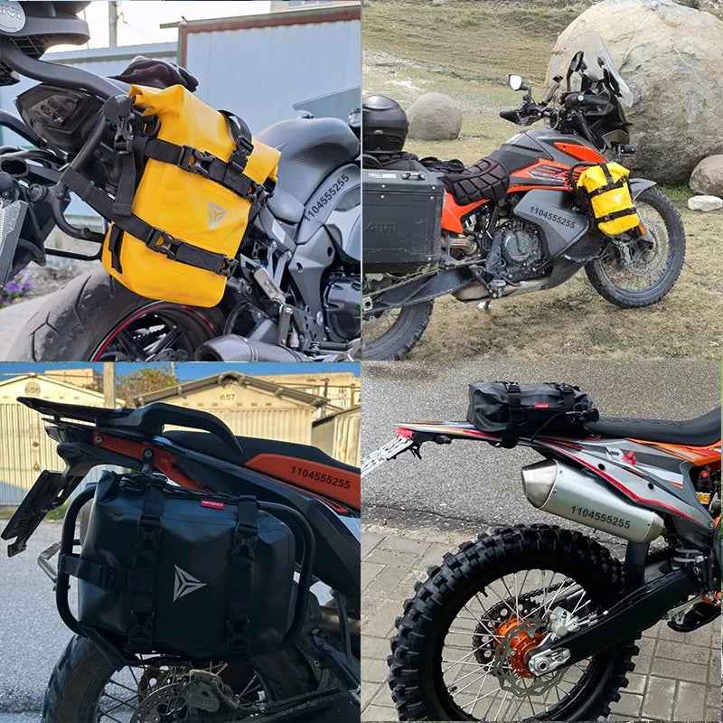កាបូបសម្រាប់ជួសជុលម៉ូតូ Motowolf ការពារទឹកជ្រាប សម្រាប់ដាក់ដងស្ទាក់ម៉ូតូ កាបូបស្ពាយចំហៀង កាបូបសម្រាប់ដាក់ឧបករណ៍ជួសជុលម៉ូតូ