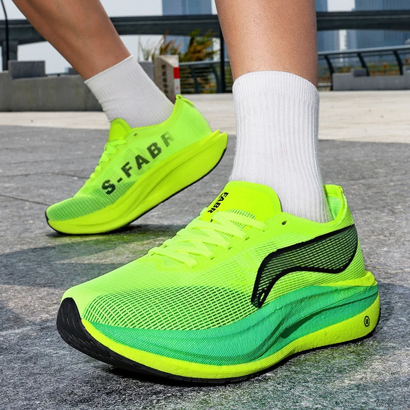 Men Women sneakers four seasons New breathable light Thick sole outdoor casual racing running shoes couples speed sports shoes