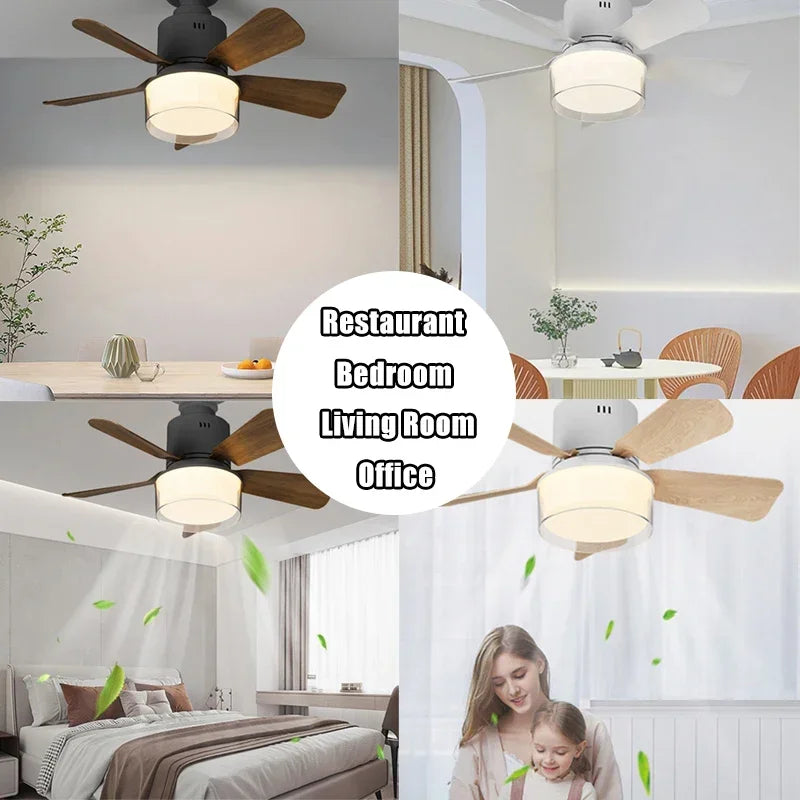 Socket Ceiling Fan with Light APP Control Ceiling Fans with Lights LED Light Dimmable for Bedroom Garage Kitchen Living Room