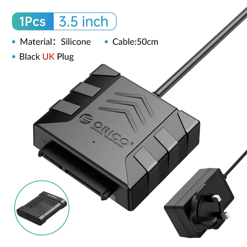 ORICO 2.5" Shockproof HDD Silicone Case Protector Cover for 2.5/3.5 Inch Hard Drive SATA Adapter Set DIY Hard Drive Case 5PCS